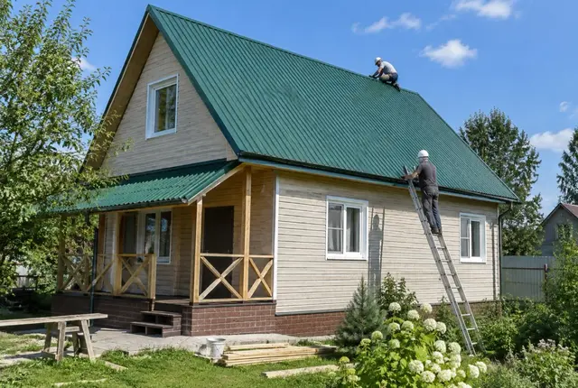Крыша под профнастилом